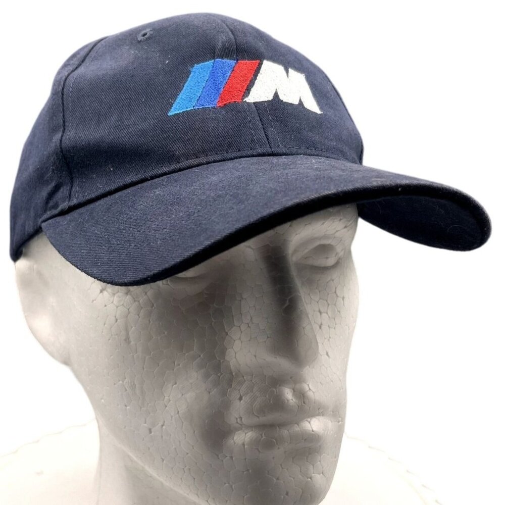 Vintage BMW Navy Blue Logo Adjustable Strapback Baseball Hat